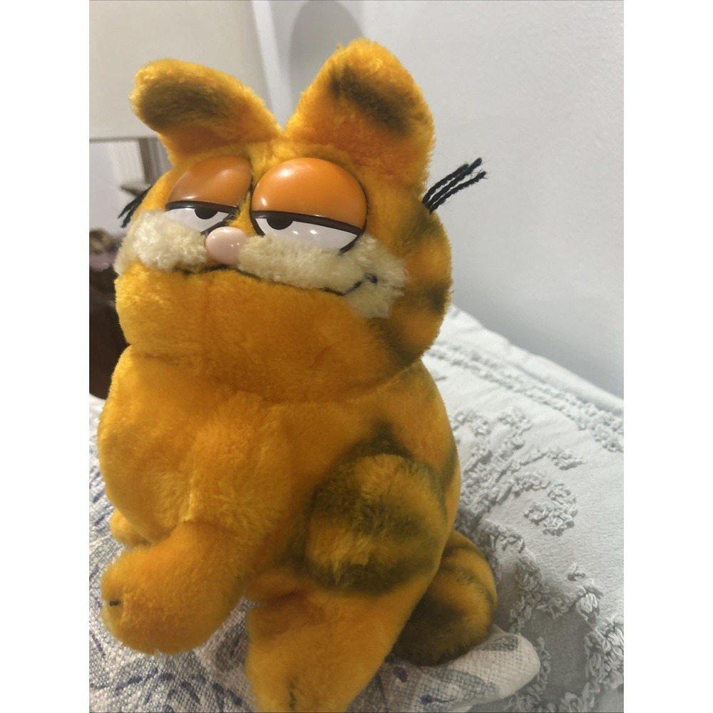 Vintage Dakin Garfield Sitting The Cat Plush Toy Stuffed Animal 1981 13in - Picture 5 of 16